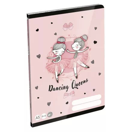 Füzet sima LIZZYSULI A/5 32 lapos 20-32 Tiny Dancer Lovely Ballerina