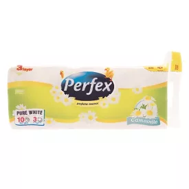   Toalettpapír PERFEX Soft & Light kamilla 3 rétegű 10 tekercses