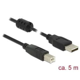   DeLock USB 2.0 Type-A male > USB 2.0 Type-B male 5m Black Cable