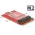 DeLock Adapter Mini PCIe > M.2 Key E slot