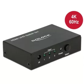 DeLock HDMI UHD Switch 3x HDMI in > 1x HDMI out 4K
