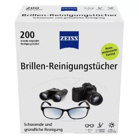 Szemüvegtörlő kendő ZEISS nedves 200 darabos