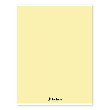 Füzet vonalas FORTUNA Monocolor A/4 32 lapos 81-32 pasztell sárga