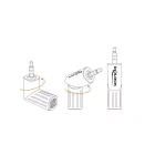 DeLock Condenser Microphone Uni-Directional for Smartphone / Tablet 3.5 mm 4 Pin Stereo Jack 90° angleable Silver