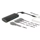 DeLock USB 3.1 Gen 1 Adapter USB Type-C to 3xUSB 3.0 Type-A Hub + 1x HDMI (DP Alt Mode) 4K 30 Hz