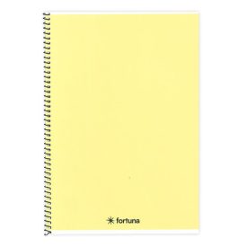   Spirálfüzet vonalas FORTUNA Monocolor A/5 70 lapos pasztell sárga