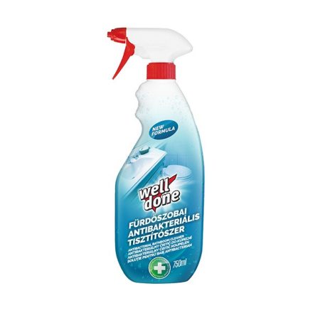 Fürdőszobai tisztítószer WELL DONE antibakteriális szórófejes 750 ml