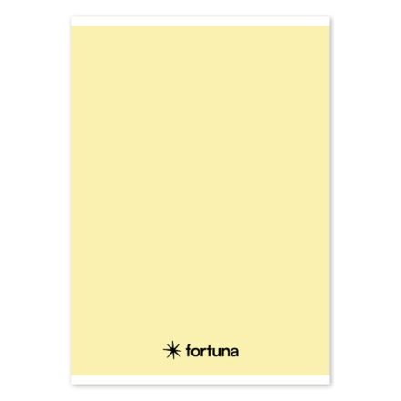 Füzet vonalas FORTUNA Monocolor A/5 32 lapos 21-32 4-8.osztályos pasztell sárga