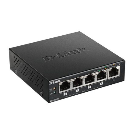 D-Link DGS-1005P 5?Port Desktop Gigabit PoE+ Switch
