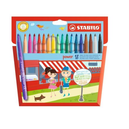 Filctoll STABILO Power 18 darabos
