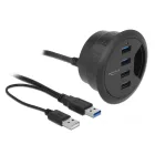 DeLock In-Desk Hub 4 Port USB 3.0