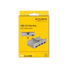 DeLock External USB 3.0 4 Port Hub with Locking Screw