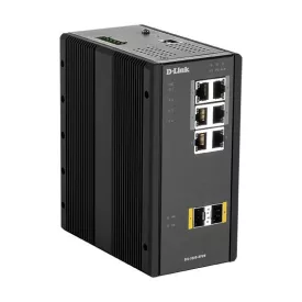   D-Link DIS‑300G‑8PSW Industrial Gigabit Managed PoE Switch with SFP slots