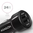 AXAGON PWC-5V5 2.4A + 2.4A Car Charger Black