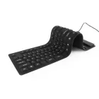 Gembird KB-109F-B Flexible Keyboard & OTG adapter Black US