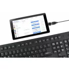Gembird KB-109F-B Flexible Keyboard & OTG adapter Black US