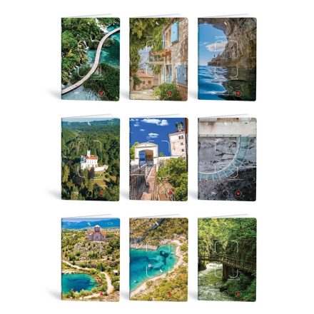 Füzet vonalas LIPAMILL A/4 40 lapos Postcard