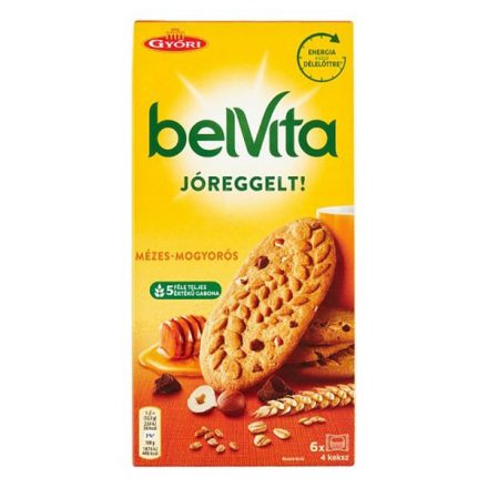 Keksz BELVITA Jó Reggelt! mézes és mogyorós multipack 300g