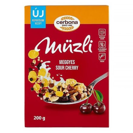 Müzli CERBONA meggyes dobozos 200g