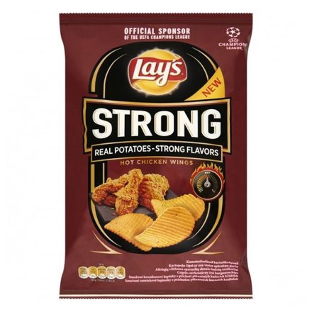 Burgonyachips LAY'S Strong csípős szárnyas 55g