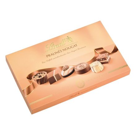 Csokoládé LINDT Pralinés Nougat vegyesdesszert 200g