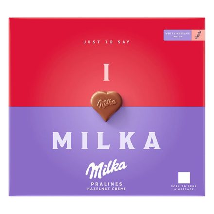 Csokoládé MILKA ILoveMilka mogyorókrémes 110g