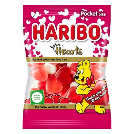 Gumicukor HARIBO Love Hearts 100g