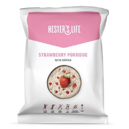 Zabkása HESTER’S Strawberry epres 50g