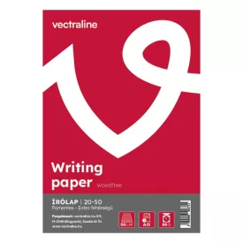 Írólap VECTRALINE A/5 famentes 20-50 50 lapos