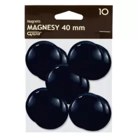 Táblamágnes GRAND 40 mm fekete 10 darabos