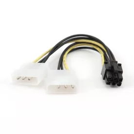   Gembird CC-PSU-6 Internal power adapter cable for PCI-Express 6 pin to Molex x 2 pcs