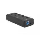 natec Mantis HUB USB 3.0 Black