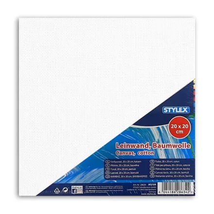 Festővászon STYLEX feszített 20x20 cm