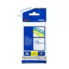 Brother TZe-243 laminált P-touch szalag (18mm) Blue on White - 8m