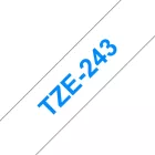 Brother TZe-243 laminált P-touch szalag (18mm) Blue on White - 8m