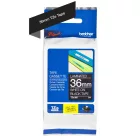 Brother TZe-365 laminált P-touch szalag (36mm) White on Black - 8m