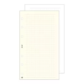   Gyűrűs kalendárium betét SATURNUS L327/F négyzethálós jegyzetlap fehér lapos