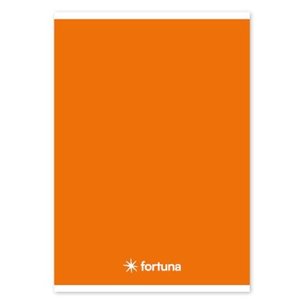 Füzet vonalas FORTUNA Monocolor A/5 32 lapos 21-32 4-8.osztályos narancssárga