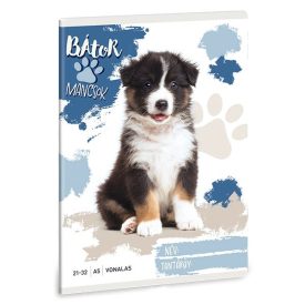   Füzet vonalas ARS UNA A/5 32 lapos 21-32 4-8.osztályos Bátor mancsok-Ausztrál juhászkutya