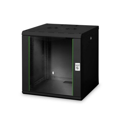 Digitus DN-19 12U-6/6-SW Falra szerelhető Rackszekrény Black