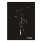 Füzet vonalas STREET A/5 54 lapos Black&Gold