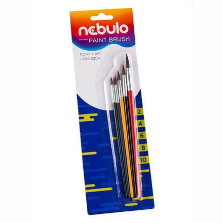 Ecset készlet NEBULO festett fanyelű (2,4,6,8,10)