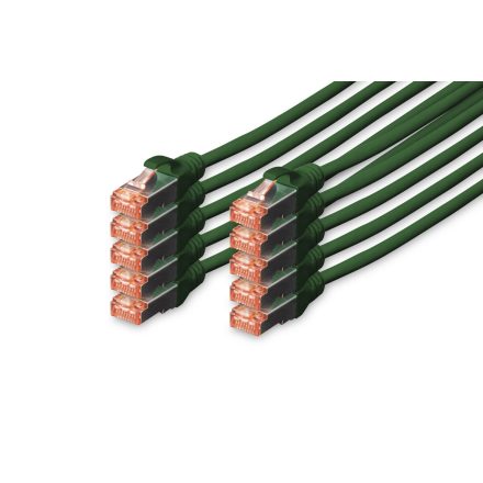 Digitus CAT6 S-FTP Patch Cable 1m Green (10db)