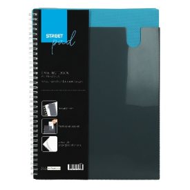 Spirálfüzet vonalas STREET Pad A/4 80 lapos kék