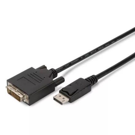 Assmann DisplayPort adapter cable, DP - DVI-D (Dual Link) (24+1) 2m Black