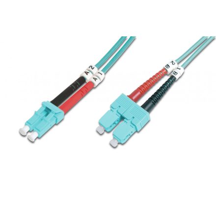 Digitus FO patch cord, duplex, LC to SC