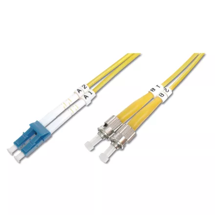 Digitus DK-2931-03 száloptikás kábel 3 M LC ST I-VH OS2 Yellow