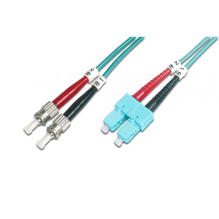 Digitus FO patch cord, duplex, ST to SC