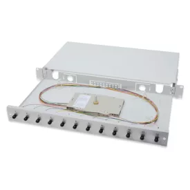Digitus FO splice box, 1U, equipped, 12x SC DX, OM4