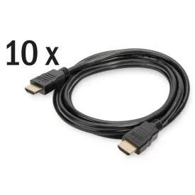   Assmann HDMI High Speed connection cable, type A 2m Black (10-pack)